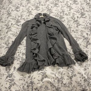 100% cashmere grey cardigan